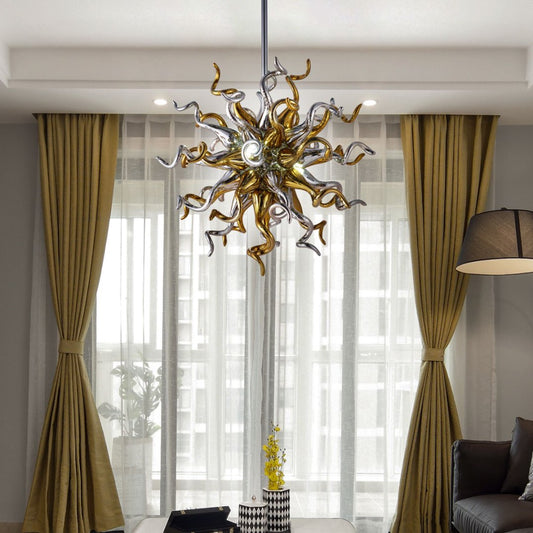 Custom Blown Glass Chandelier – Made to Order