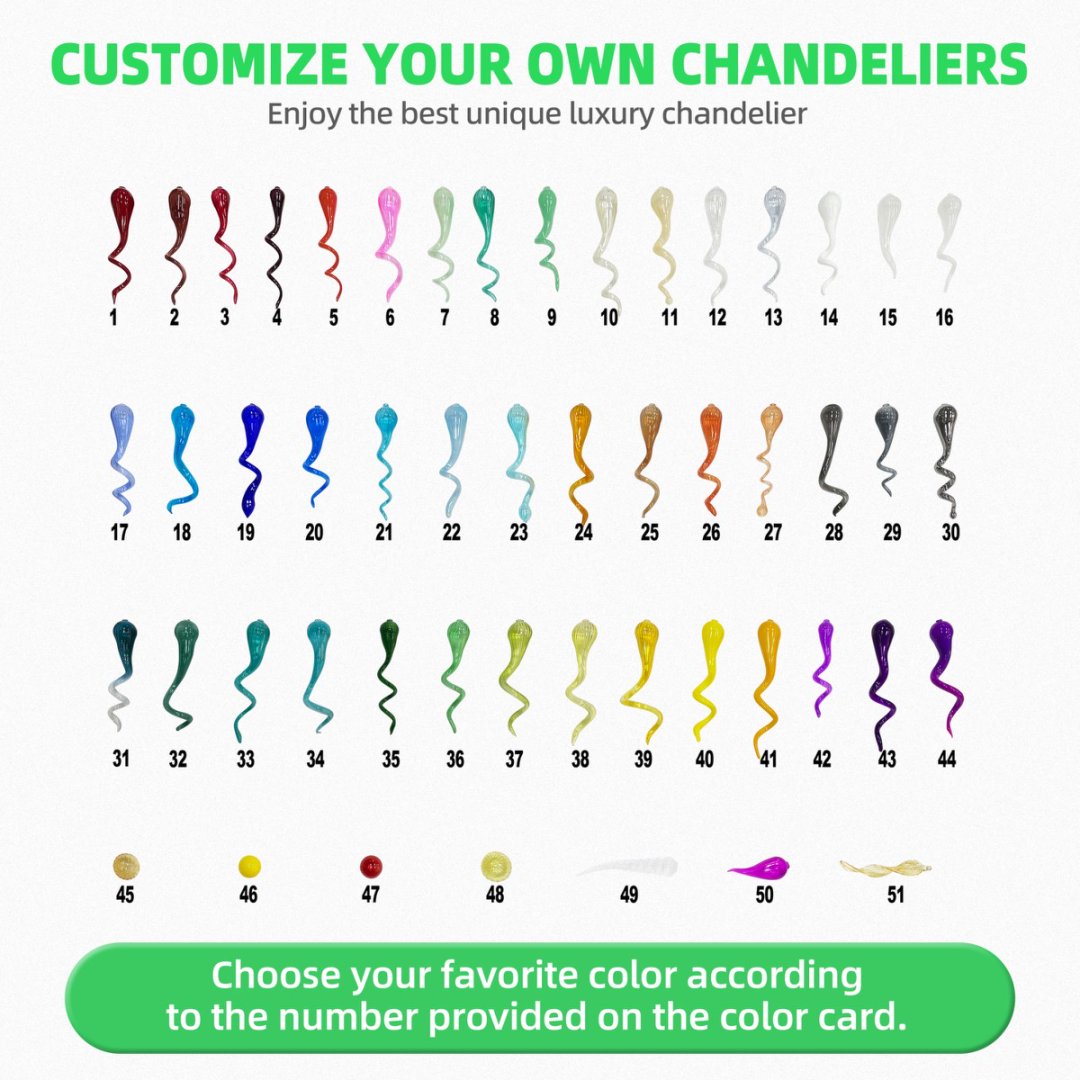 Colored Blown Glass Chandelier – Vibrant Artistic Touch