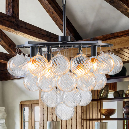 Bubble Glass Chandelier for Bathroom - Spa-Like Luxury