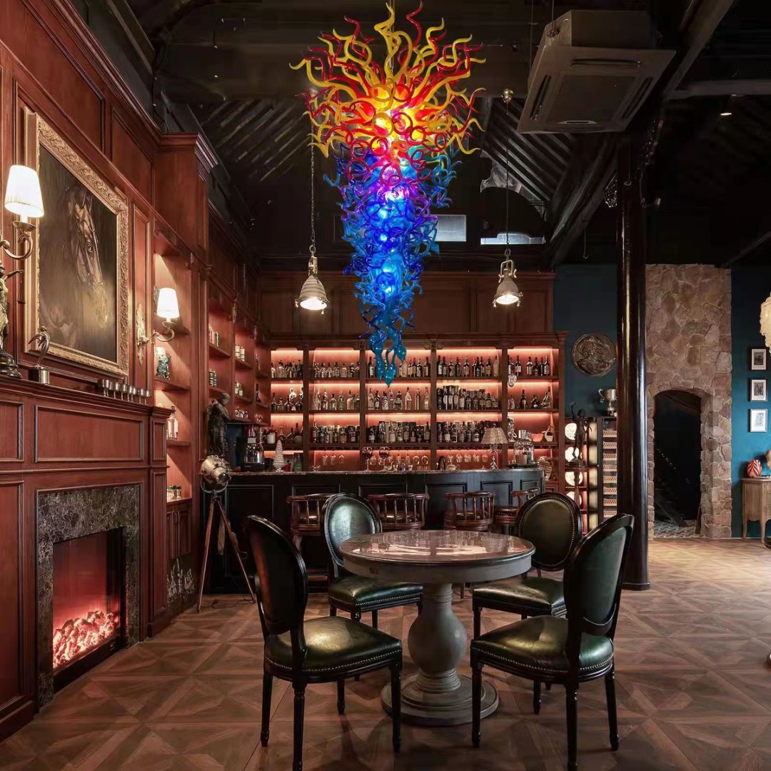 Custom Blown Glass Chandelier – Made to Order