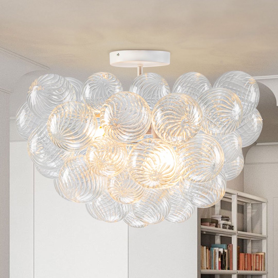 Luxury Bubble Glass Chandelier for Penthouse Suite