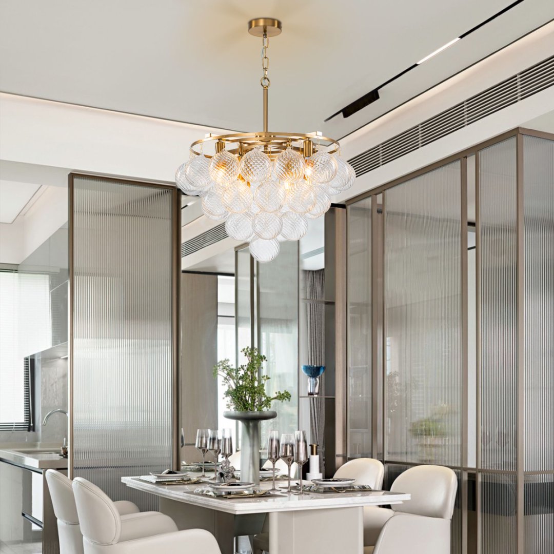 Bubble Glass Chandelier for Bathroom - Spa-Like Luxury