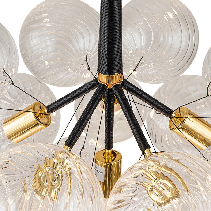 Lightweight Bubble Glass Chandelier for Easy Install