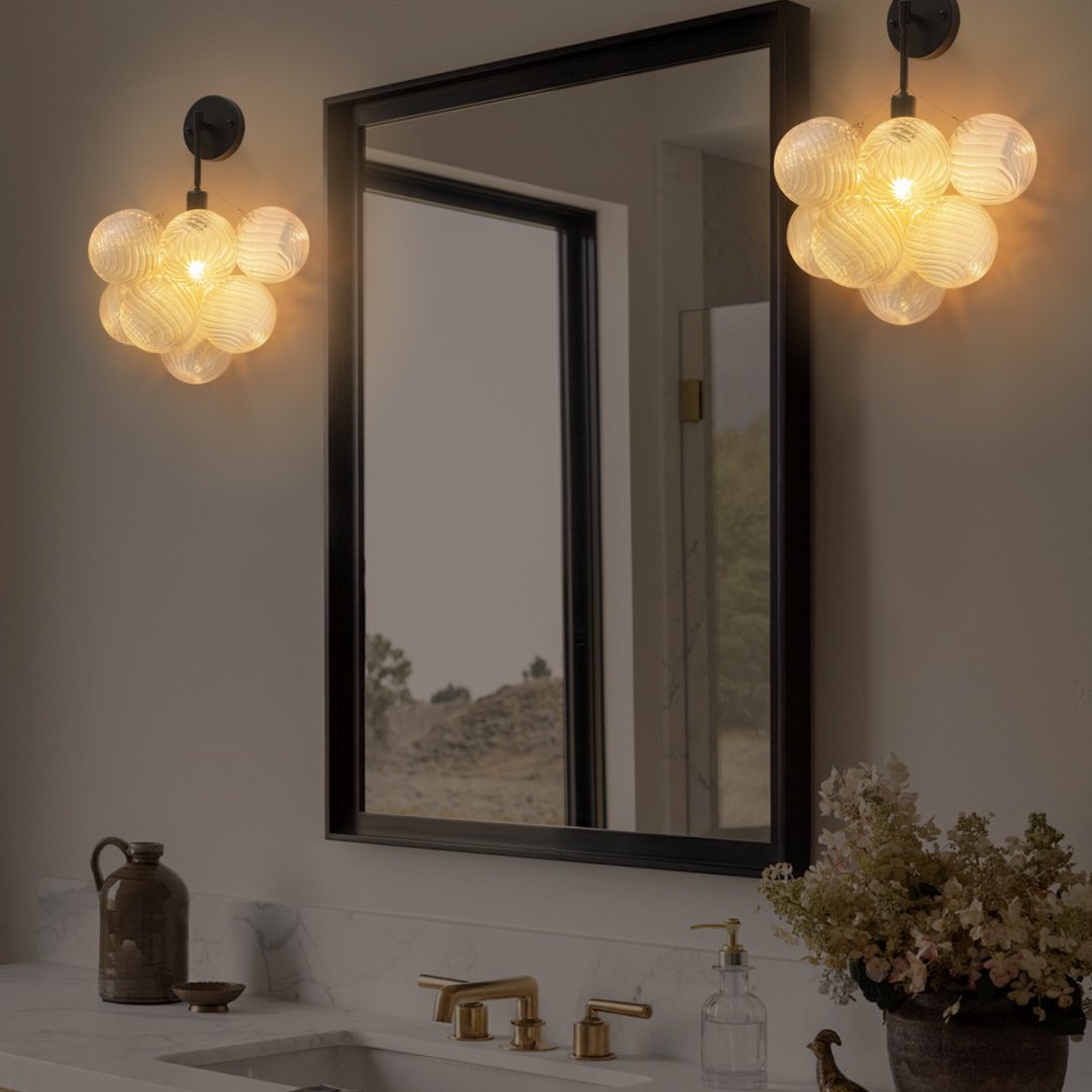 Statement Bubble Glass Chandelier for Luxury Yacht