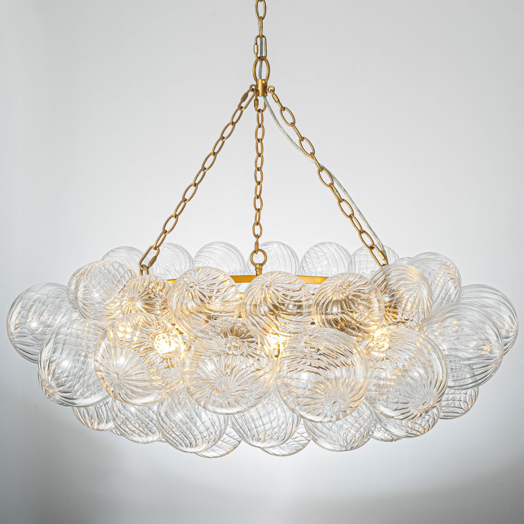 Commercial Bubble Glass Chandelier for Boutique Hotel