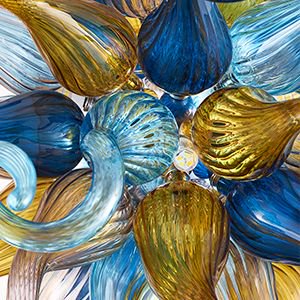 Luxury Blown Glass Chandelier – Affordable Elegance