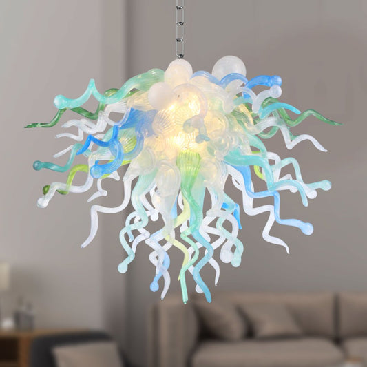 Vintage Blown Glass Chandelier – Classic Timeless Design