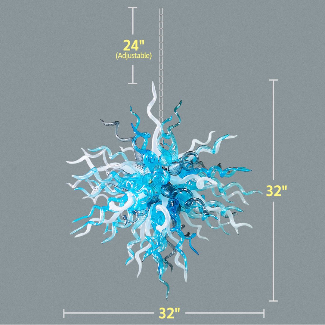 Murano Blown Glass Chandelier – Italian Artisan Crafted