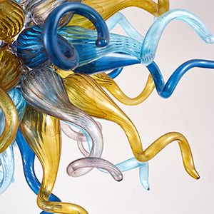 Luxury Blown Glass Chandelier – Affordable Elegance