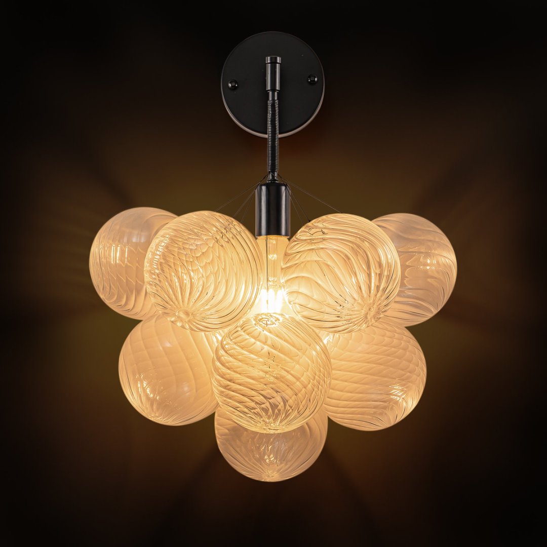 Statement Bubble Glass Chandelier for Luxury Yacht