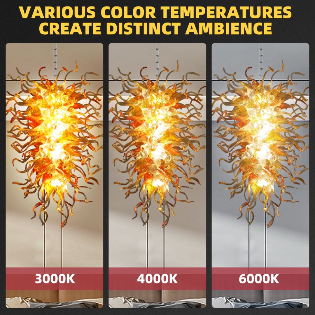 Handblown Glass Chandelier – Artisan Craftsmanship