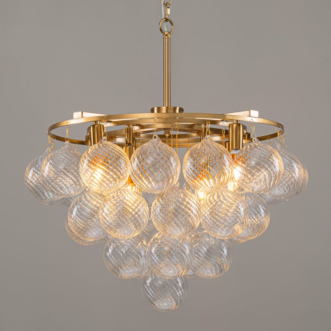 Bubble Glass Chandelier for Bathroom - Spa-Like Luxury
