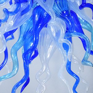Blown Glass Chandelier – Elegant Ceiling Light Fixture
