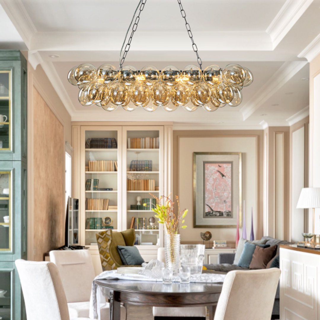 Bubble Glass Chandelier for Restaurant - Hospitality Decor