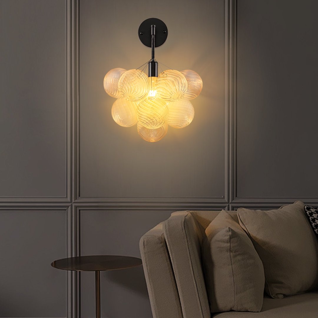 Statement Bubble Glass Chandelier for Luxury Yacht