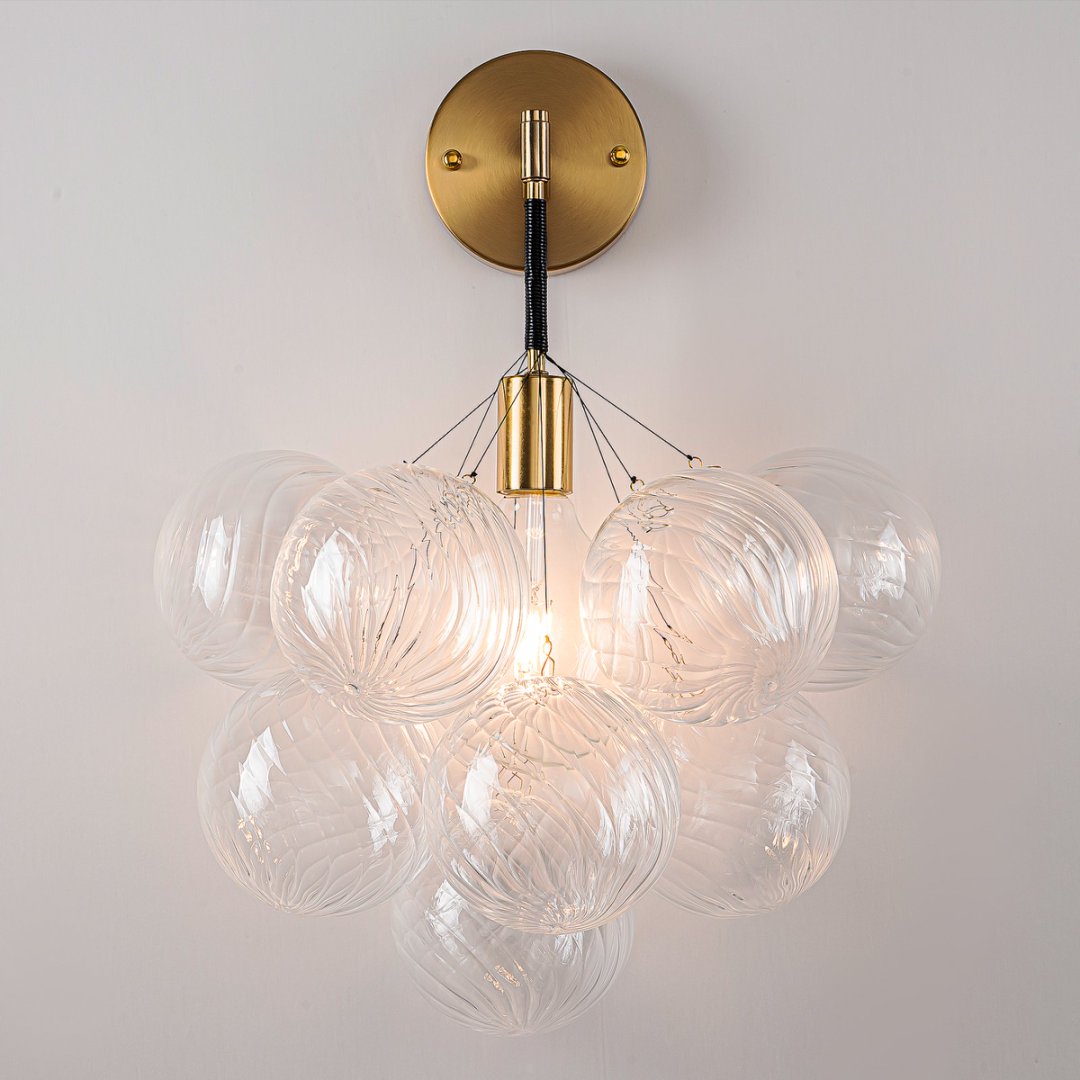 Statement Bubble Glass Chandelier for Luxury Yacht
