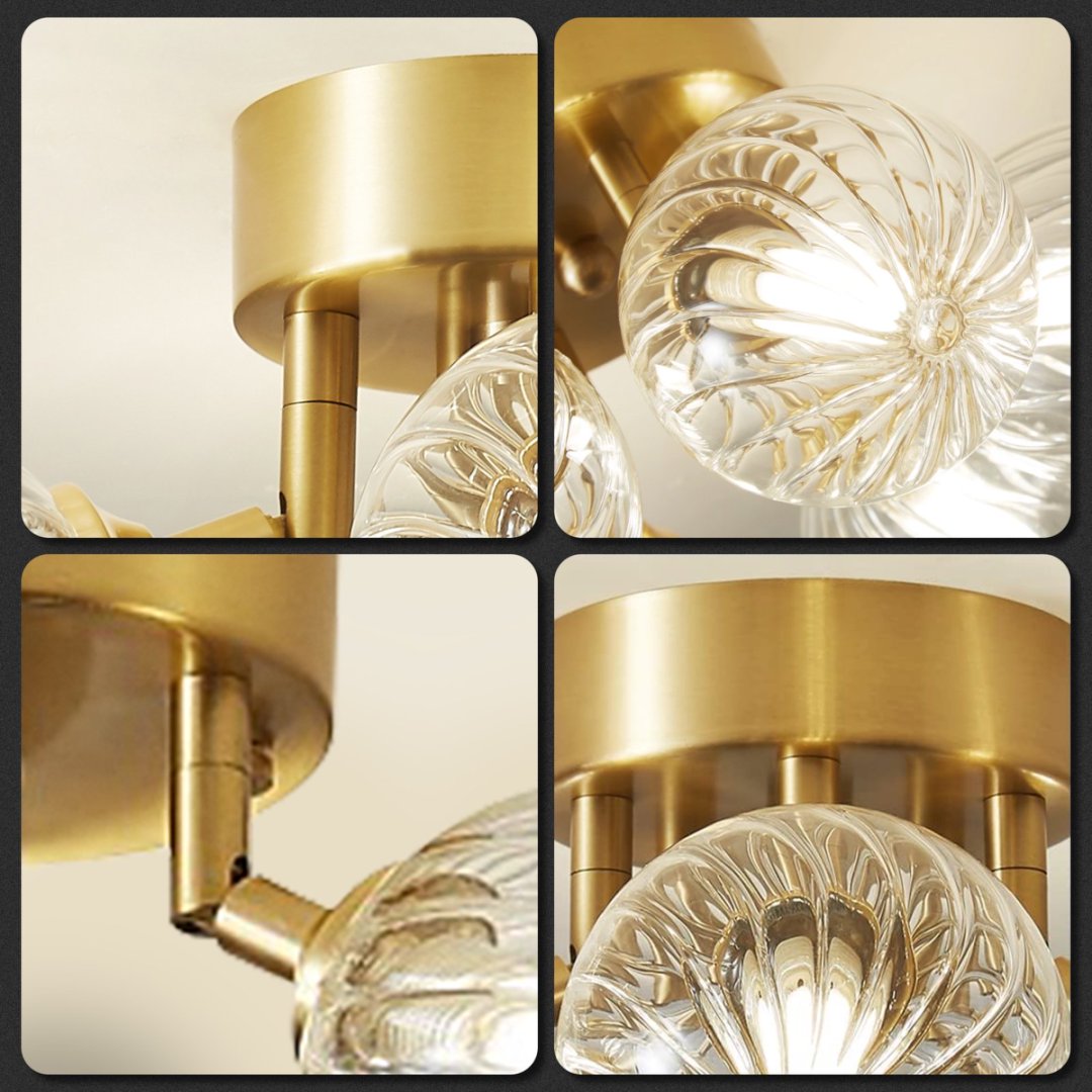 Waterfall Bubble Glass Chandelier for Stairwell