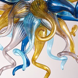Luxury Blown Glass Chandelier – Affordable Elegance