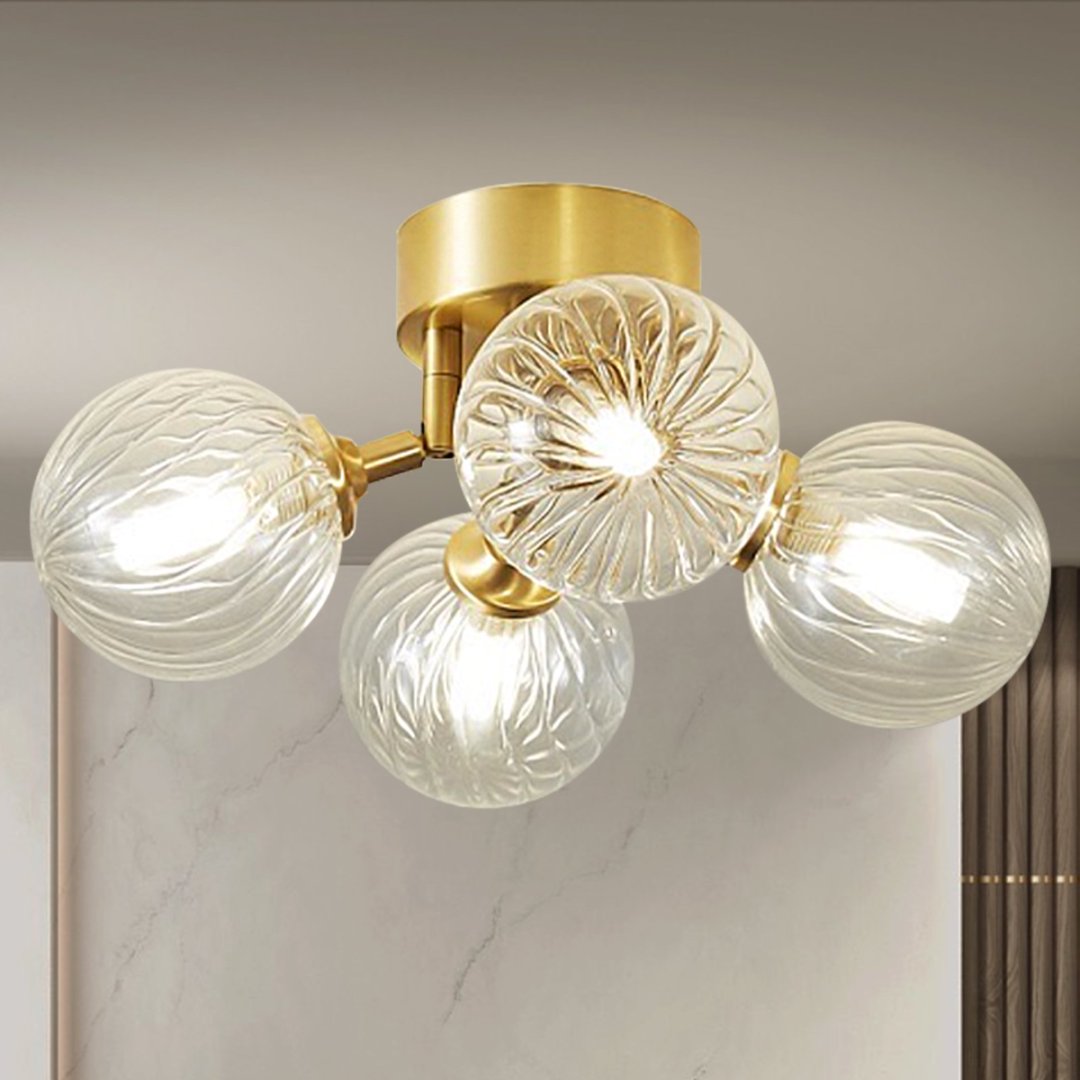 Waterfall Bubble Glass Chandelier for Stairwell