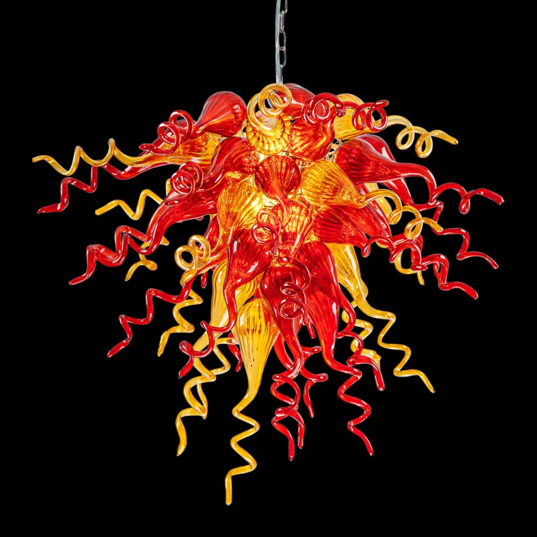 Blown Glass Chandelier – Handmade Luxury Lighting