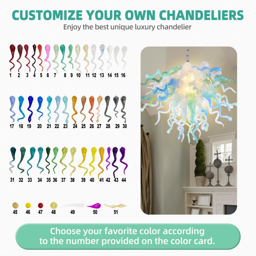 Vintage Blown Glass Chandelier – Classic Timeless Design