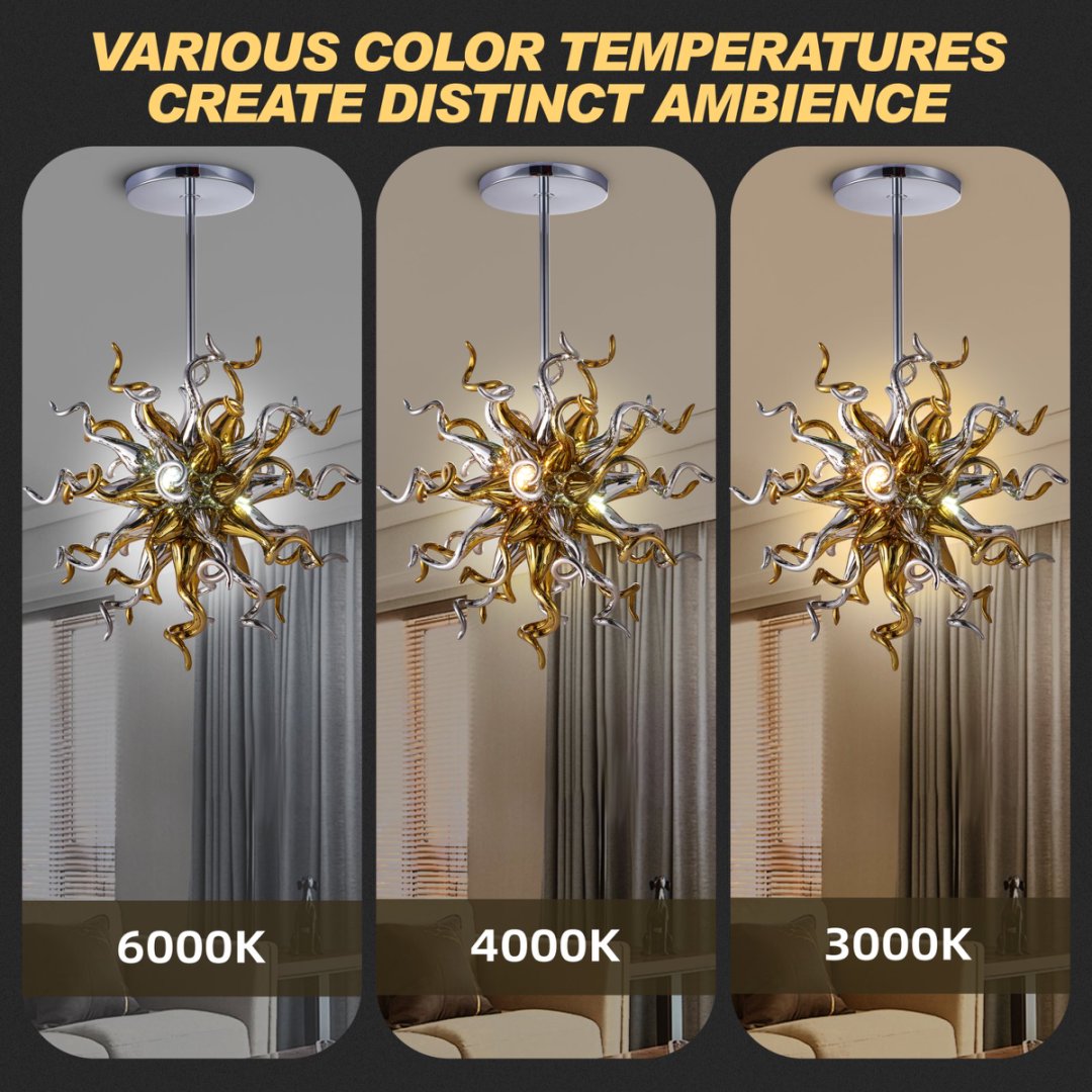 Custom Blown Glass Chandelier – Made to Order