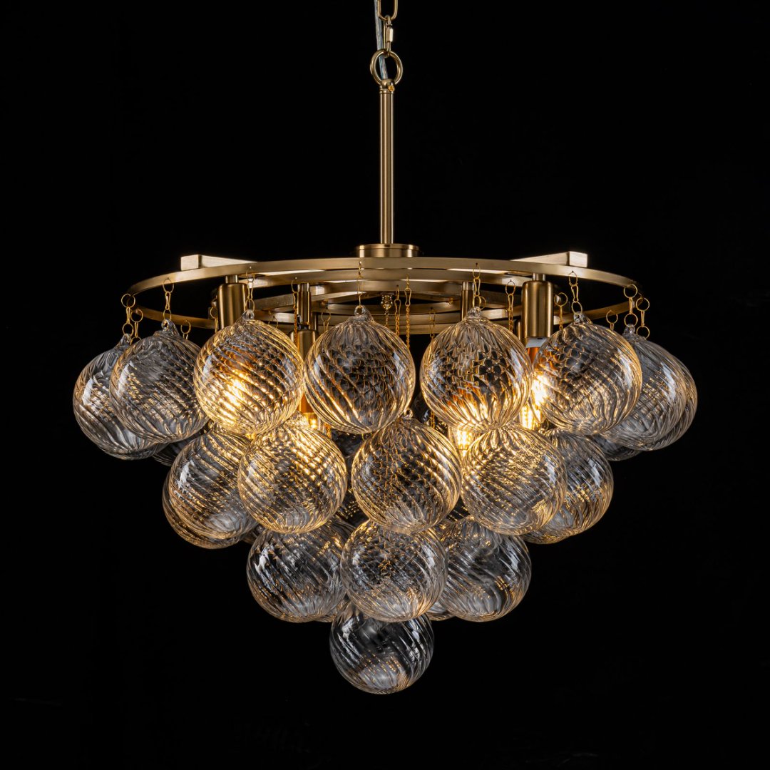 Bubble Glass Chandelier for Bathroom - Spa-Like Luxury