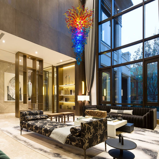 Custom Blown Glass Chandelier – Made to Order