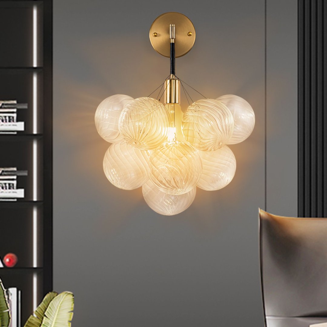 Statement Bubble Glass Chandelier for Luxury Yacht