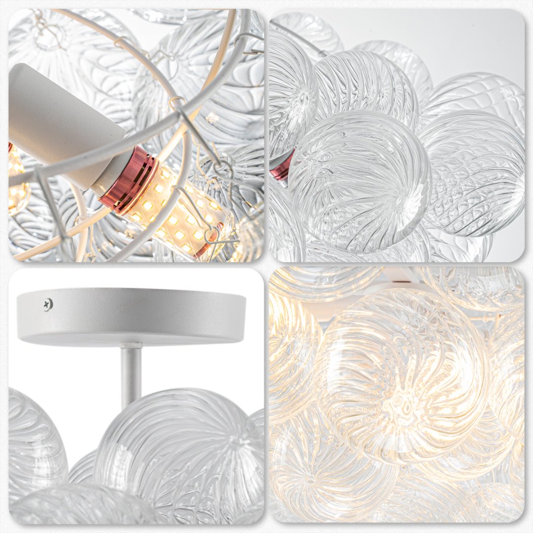 Luxury Bubble Glass Chandelier for Penthouse Suite