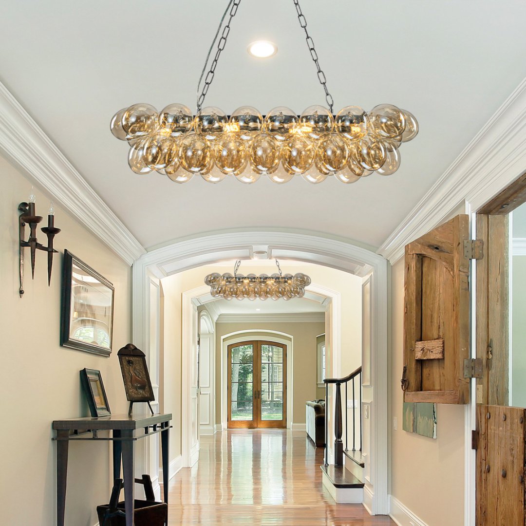 Bubble Glass Chandelier for Restaurant - Hospitality Decor