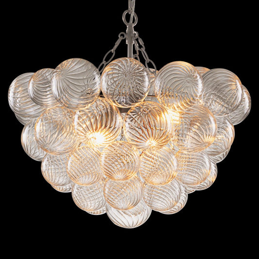 Minimalist Bubble Glass Chandelier for Scandinavian Home