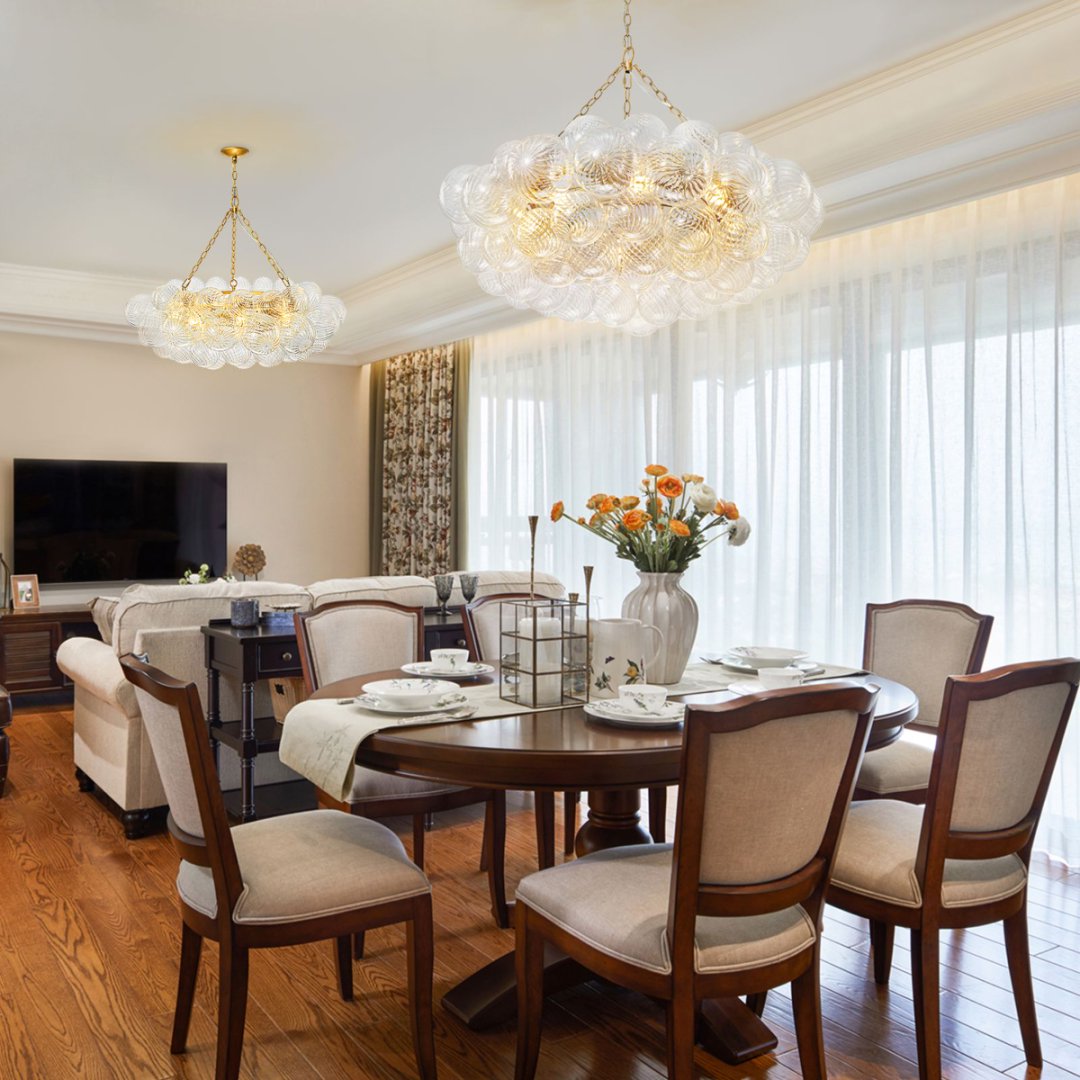 Commercial Bubble Glass Chandelier for Boutique Hotel