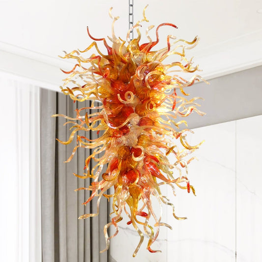 Handblown Glass Chandelier – Artisan Craftsmanship