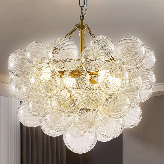 Modern Bubble Glass Chandelier for Contemporary Loft