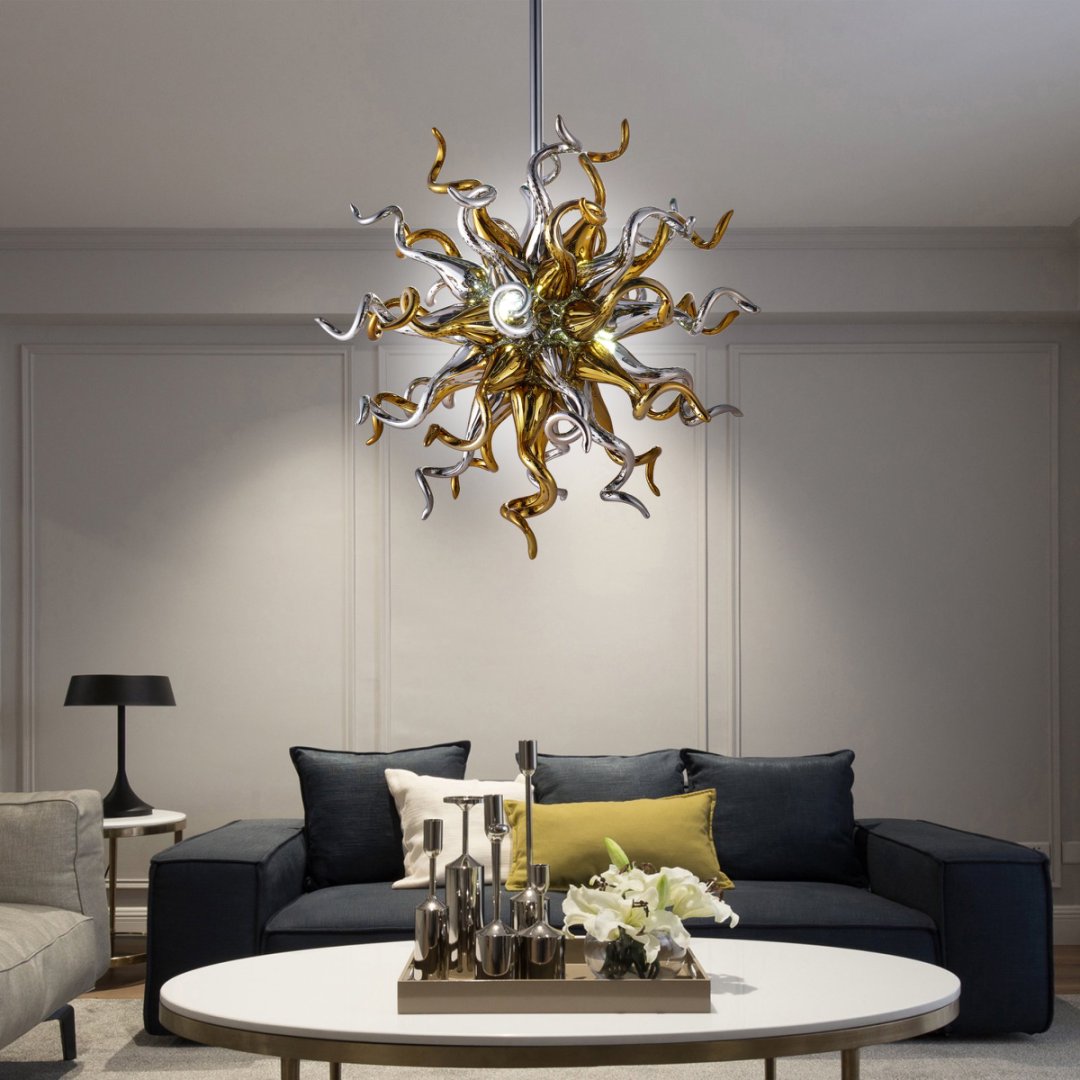 Custom Blown Glass Chandelier – Made to Order
