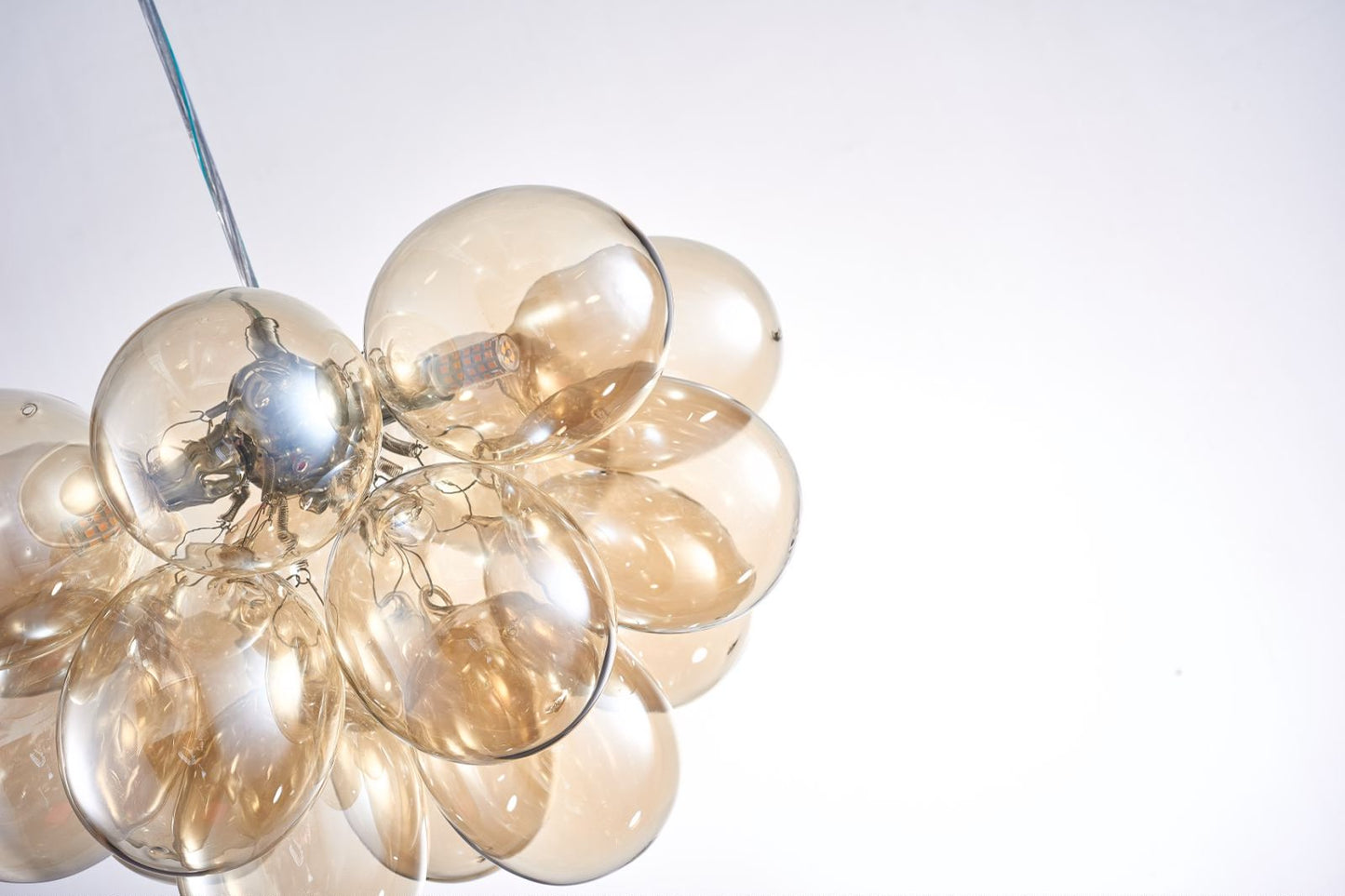 Bubble Glass Chandelier for Dining Room - Elegant Centerpiece