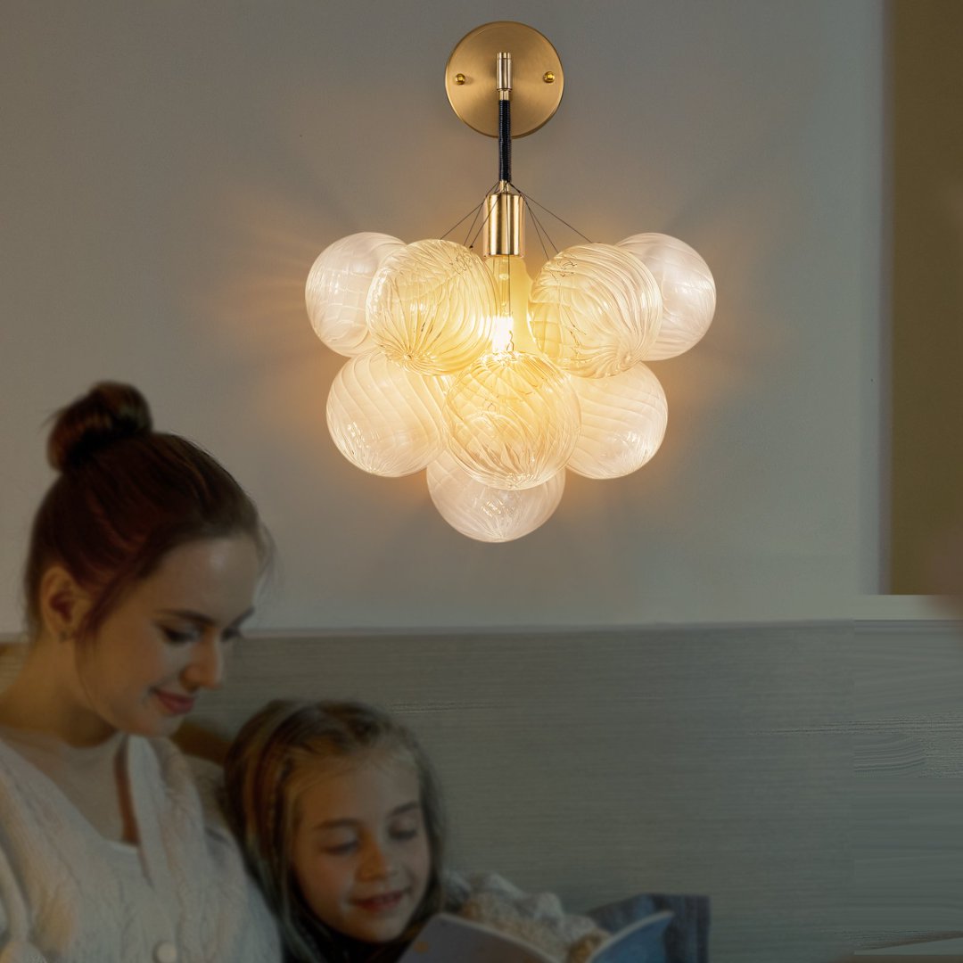 Statement Bubble Glass Chandelier for Luxury Yacht