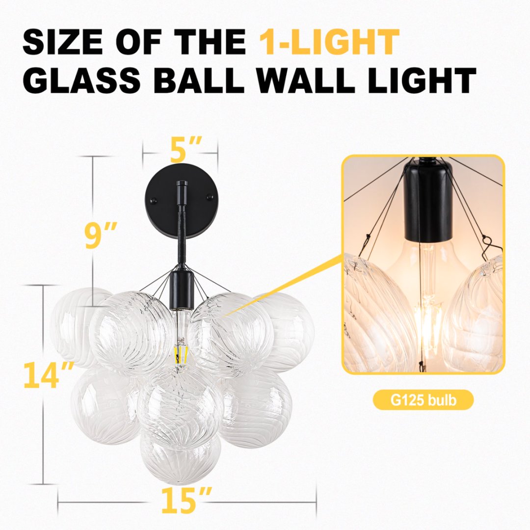 Statement Bubble Glass Chandelier for Luxury Yacht