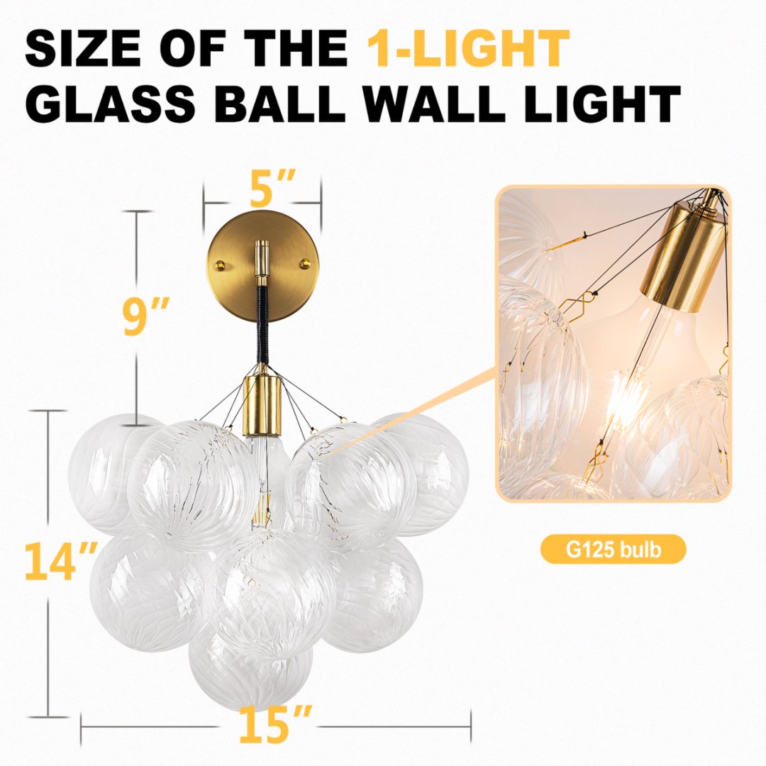 Statement Bubble Glass Chandelier for Luxury Yacht