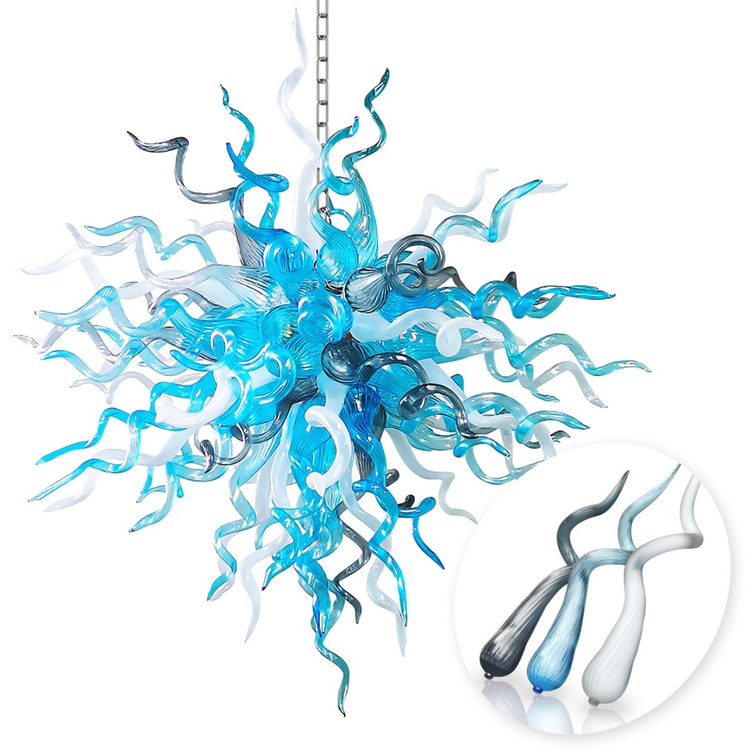 Murano Blown Glass Chandelier – Italian Artisan Crafted