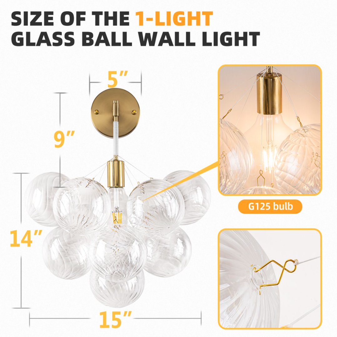 Statement Bubble Glass Chandelier for Luxury Yacht
