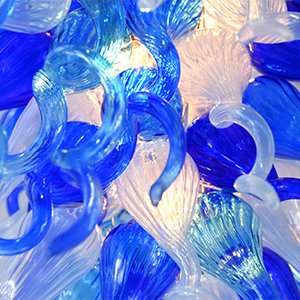 Luxury Blown Glass Chandelier - Elegant Ceiling Light Fixture