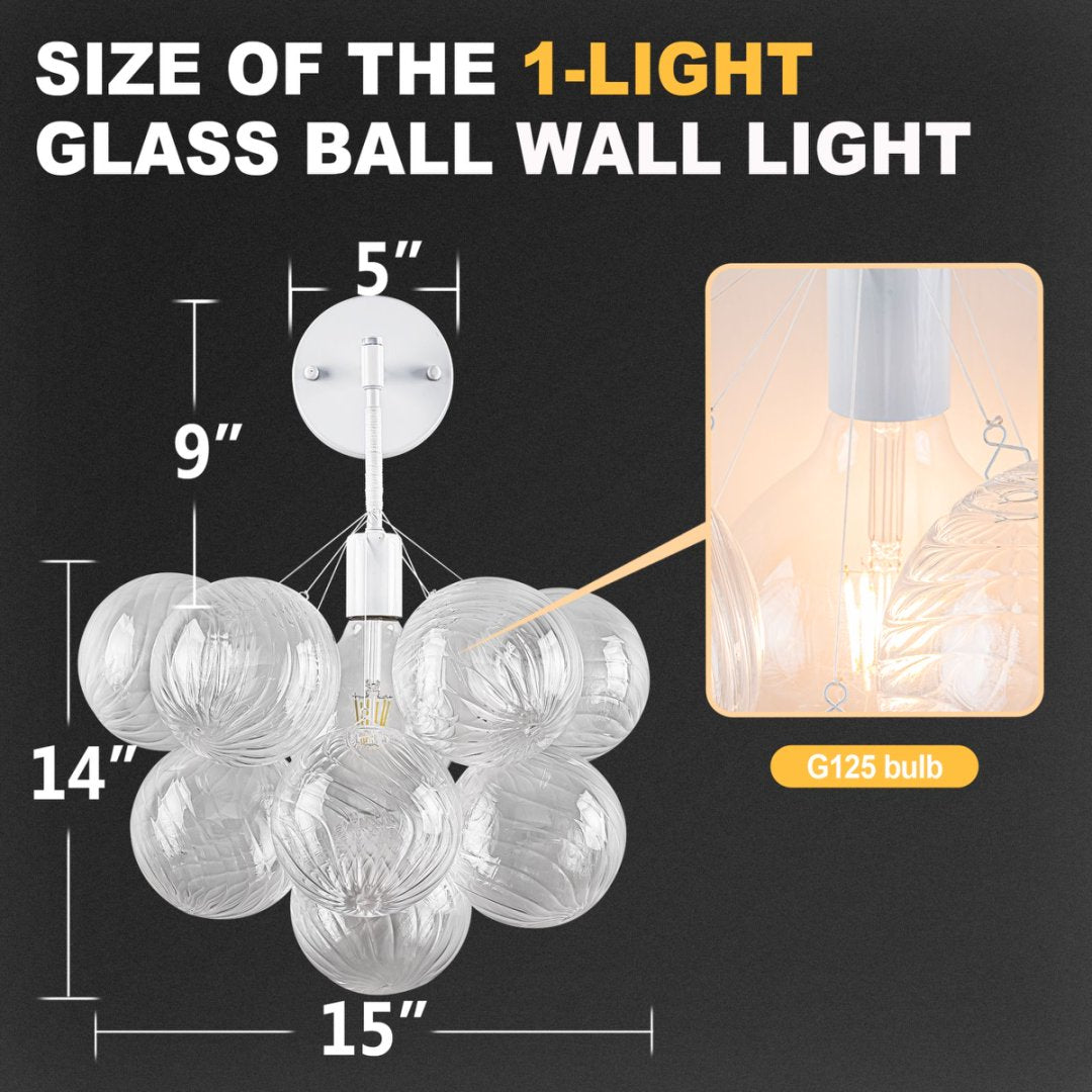 Statement Bubble Glass Chandelier for Luxury Yacht