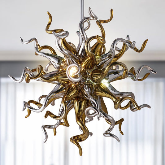 Custom Blown Glass Chandelier – Made to Order