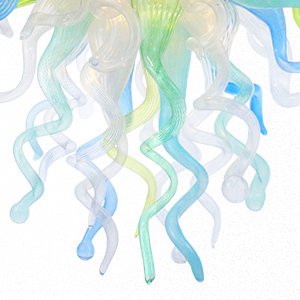 Vintage Blown Glass Chandelier – Classic Timeless Design