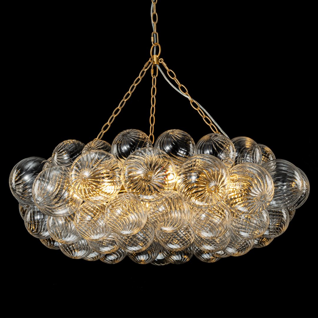 Commercial Bubble Glass Chandelier for Boutique Hotel
