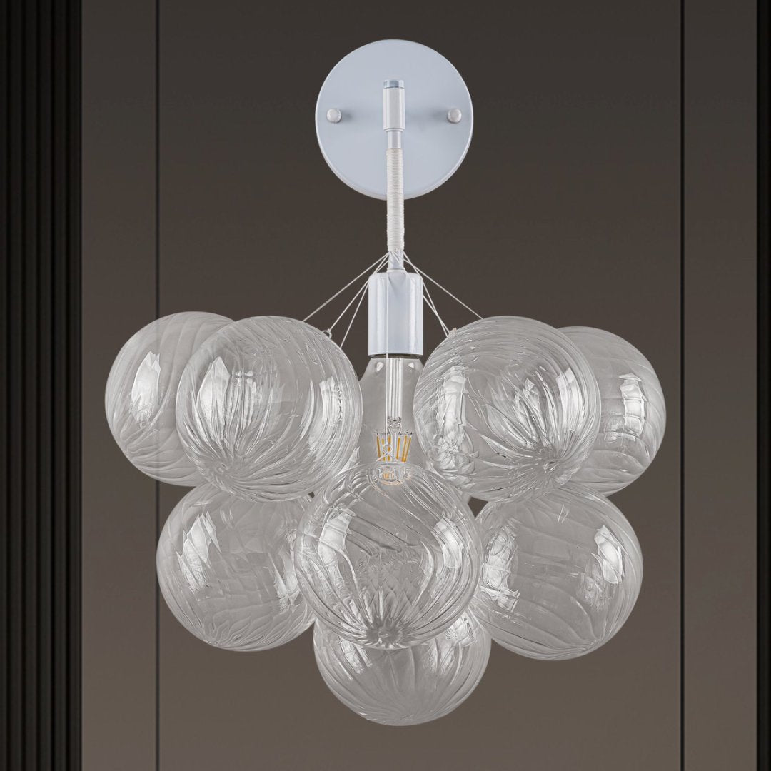 Statement Bubble Glass Chandelier for Luxury Yacht