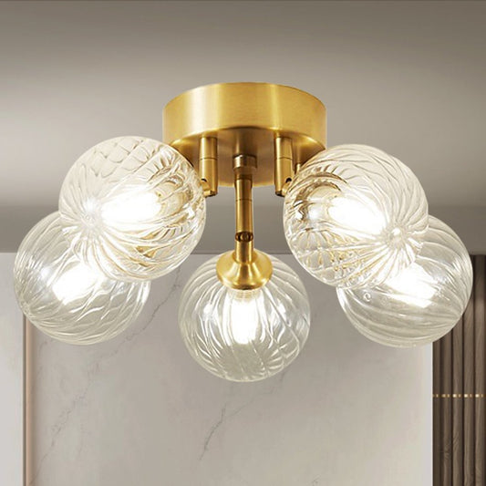 Waterfall Bubble Glass Chandelier for Stairwell