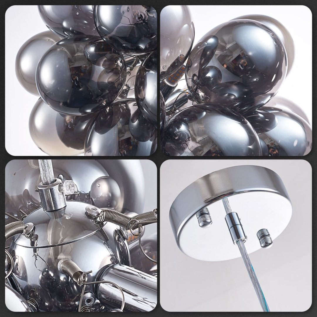 Bubble Glass Chandelier for Living Room - Modern Focal Point